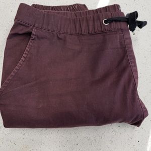 Burgundy Men joggers